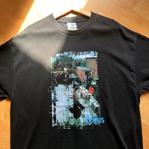 VINTAGE THE BEATLES 2001 TENNESSEE RIVER LAST CONCERT T SHIRT SIZE XL APPLE CORP - Picture 4 of 8